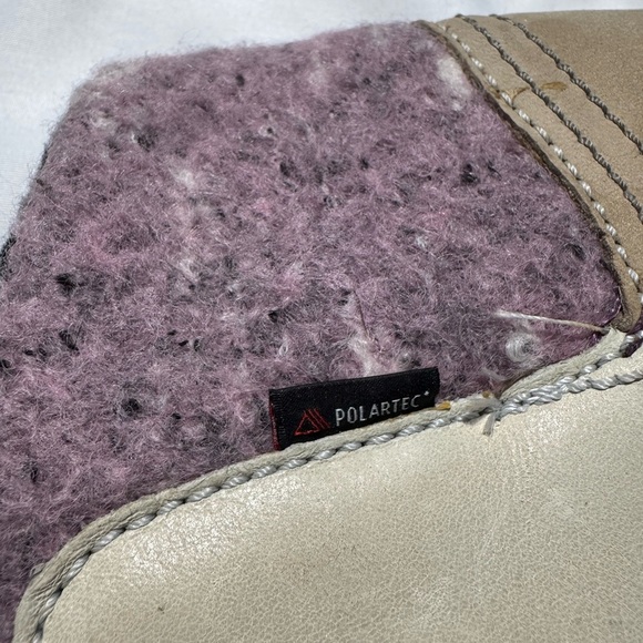 Merrell Puffin Lace High Lavender Boots Cream and Lavender Fleece Size 10 - Picture 6 of 15